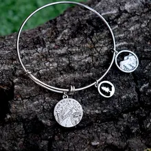 Браслет с собаки лавы Pet любовник браслет из бисера браслет 8 мм эластичный браслет санлан