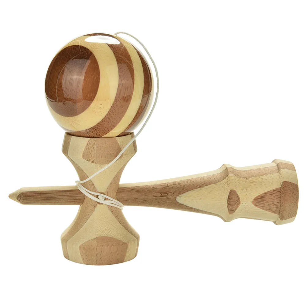 1 шт. профессиональные бамбуковые ПУ краски деревянные Kendama шары умелые Jumbo Kendama на открытом воздухе жонглировать игры шарики игрушки для подарков