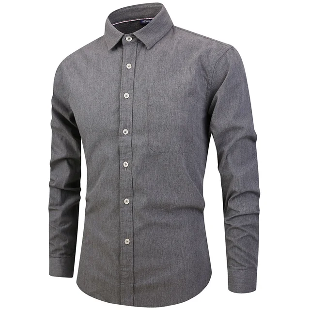 mens slim fit black dress shirt