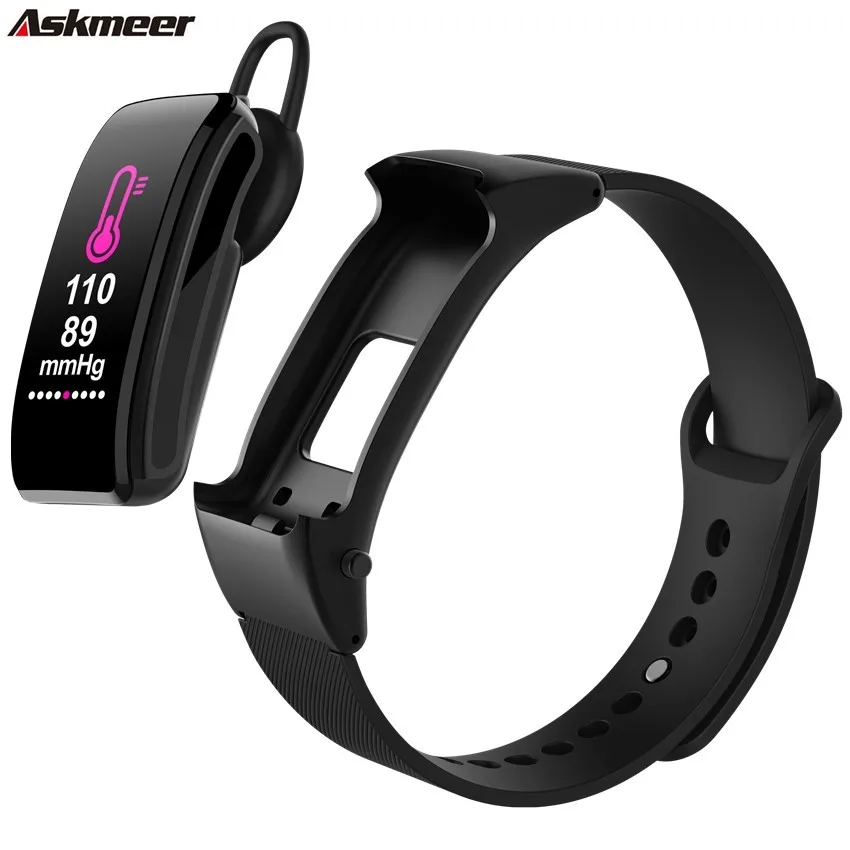 

ASKMEER Smart Bracelet B31 with Bluetooth Headset Smart Wristband Fitness Tracker Blood Pressure Sleep Monitoring Smart Watch