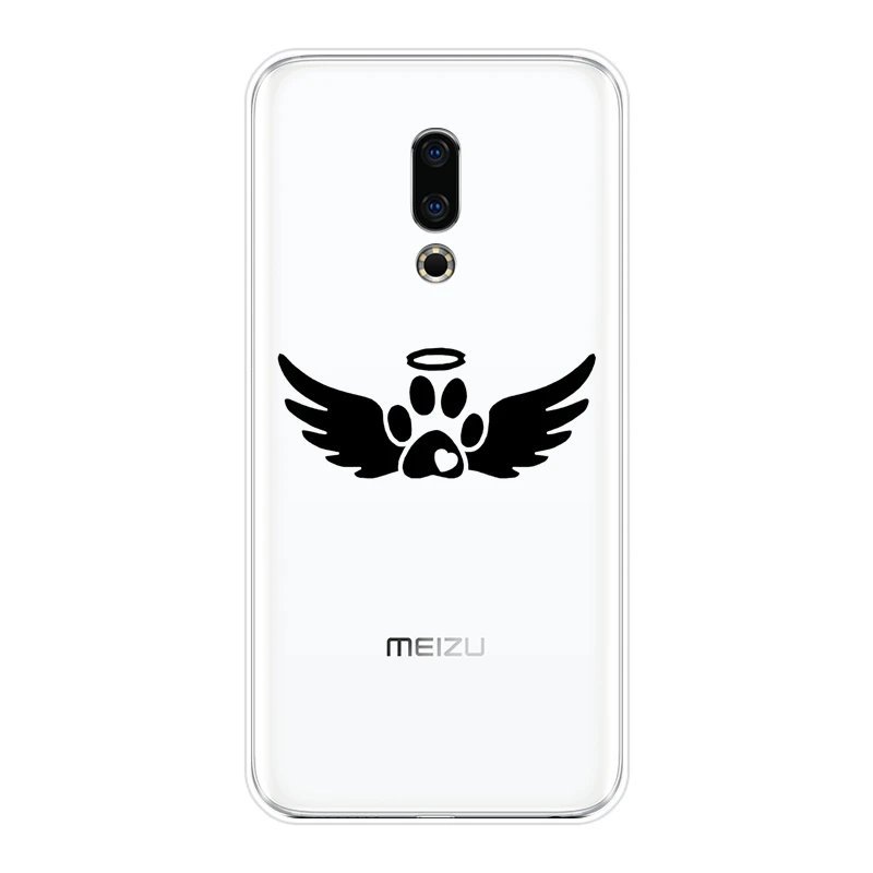 Мягкий чехол для телефона Meizu Pro 6 7 Plus U10 U20 силикон сердце щенок любовь смешная