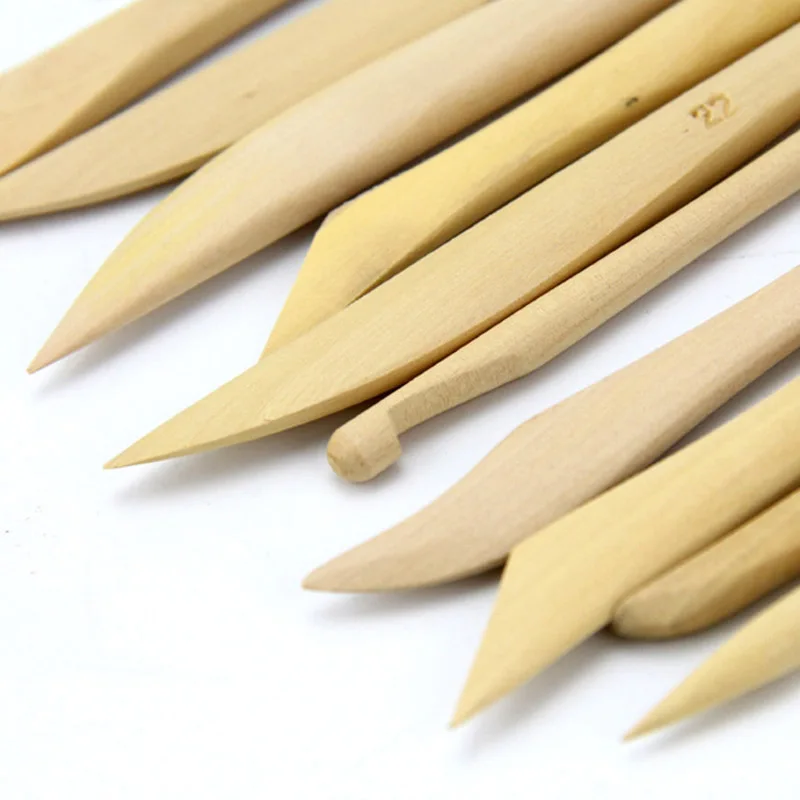 10 PCS Clay Sculpture Tool set Carving DIY  Wooden Pottery Ceramic Tools  for Lovers DIY Art Craft Shaping Clay Accessories