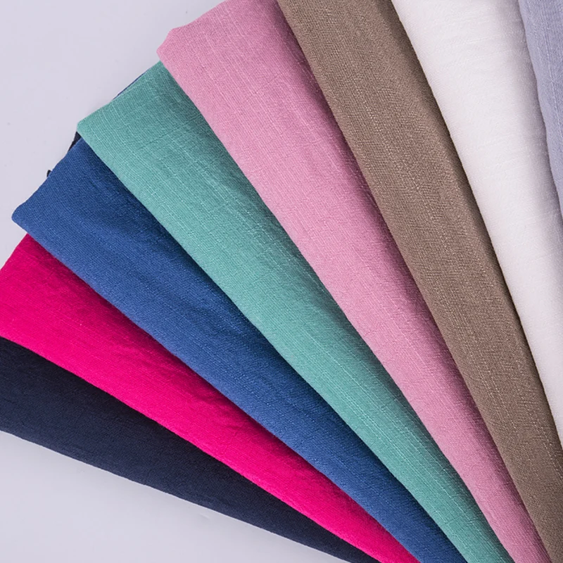

Cotton and Hemp Fabric with Bamboo Knots