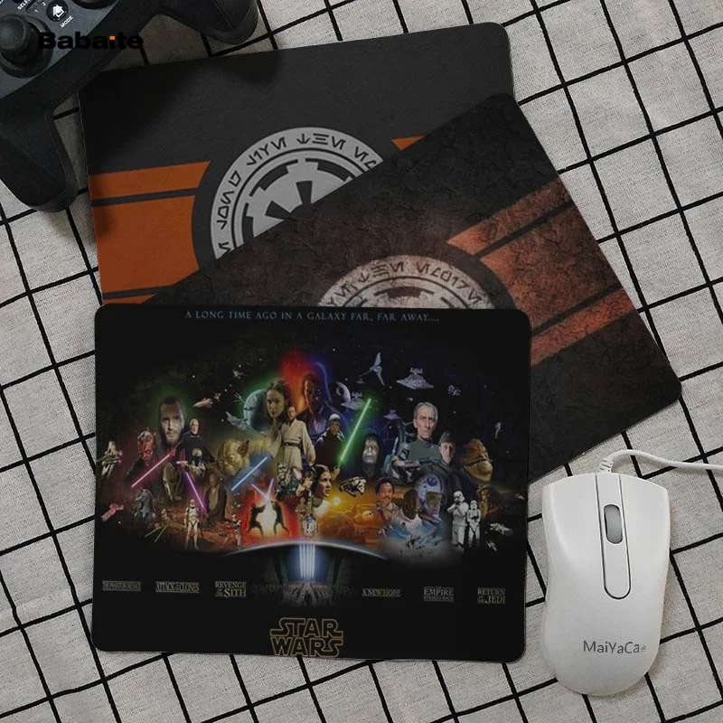 

Babaite Simple Design star wars logo Keyboard Gaming MousePads Smooth Writing Pad Desktops Mate gaming mouse pad
