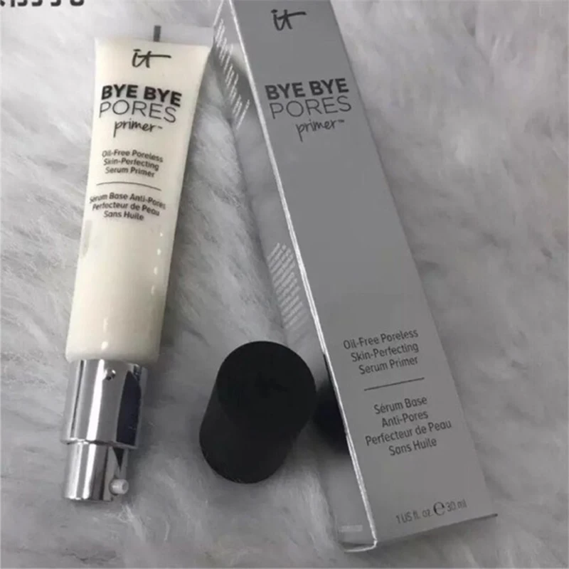 It Cosmetics Makeup Primer Cream Bye Bye Pore Moisturizing Hydration Oil-Control Eyes Skin Brighten Make Up Base