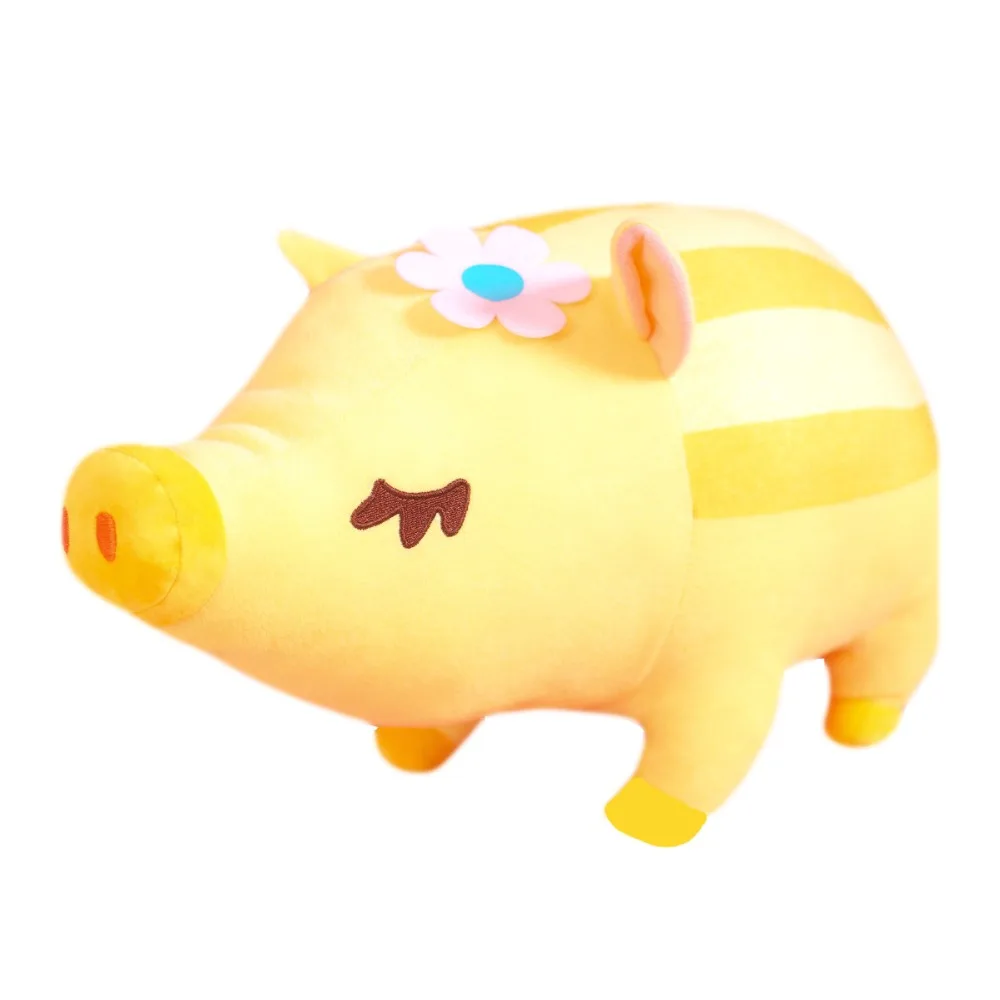 1 шт. 40/60 см Kawaii полосатый дикий кабан плюшевые игрушки мягкие милые зимние