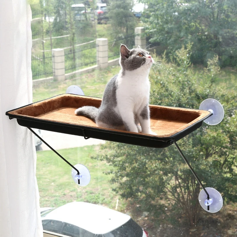

Pet Cats Beds Cat Suction cup Window Lounger Suction Hammock Pet Cat Window shelf Cat Ferret Pet Bed