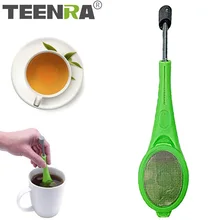 TEENRA чай заварки встроенный Плунжер пластиковый чайный мешок для заварочный чайник с ситечком фильтр многоразовые питьевые инструменты