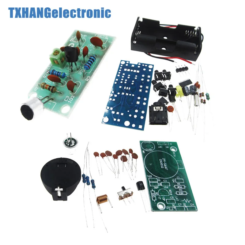 

FM Radio Receiver Module Frequency Modulation Wireless Microphone PCB DIY Kits