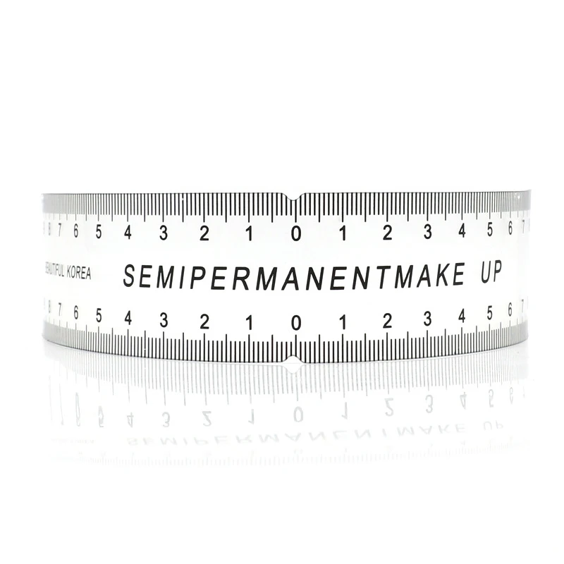 5Pcs U Type Plastic Eyebrow Tattoo Stencils Microblading Reusable Makeup Brow Measure Eyebrow Guide Ruler Permanent Tools       -5