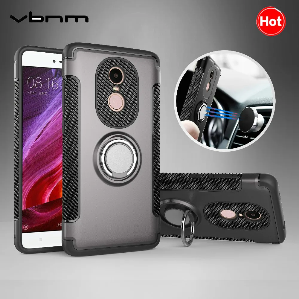 VBNM Soft Silicon Cases For xiomi xiaomi redmi note 4 Case note4 Hard PC Ring armor Cover xaomi 4X |