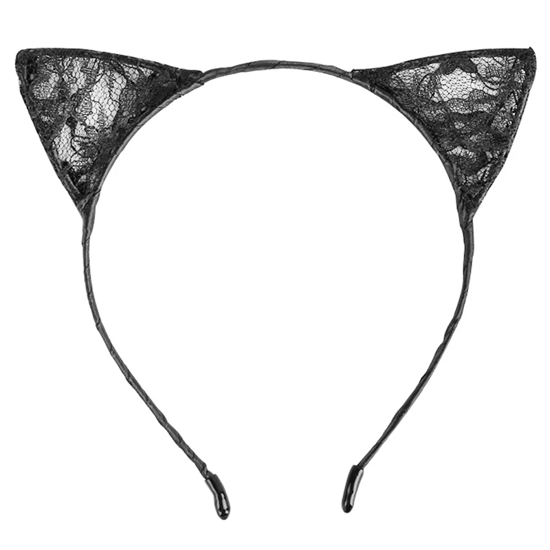 

1 PC Stylish Girls Cat Ears Hair Accessories Headband Children Baby Hair band Sexy Lace Ears Self Photo Prom Party Hair Band