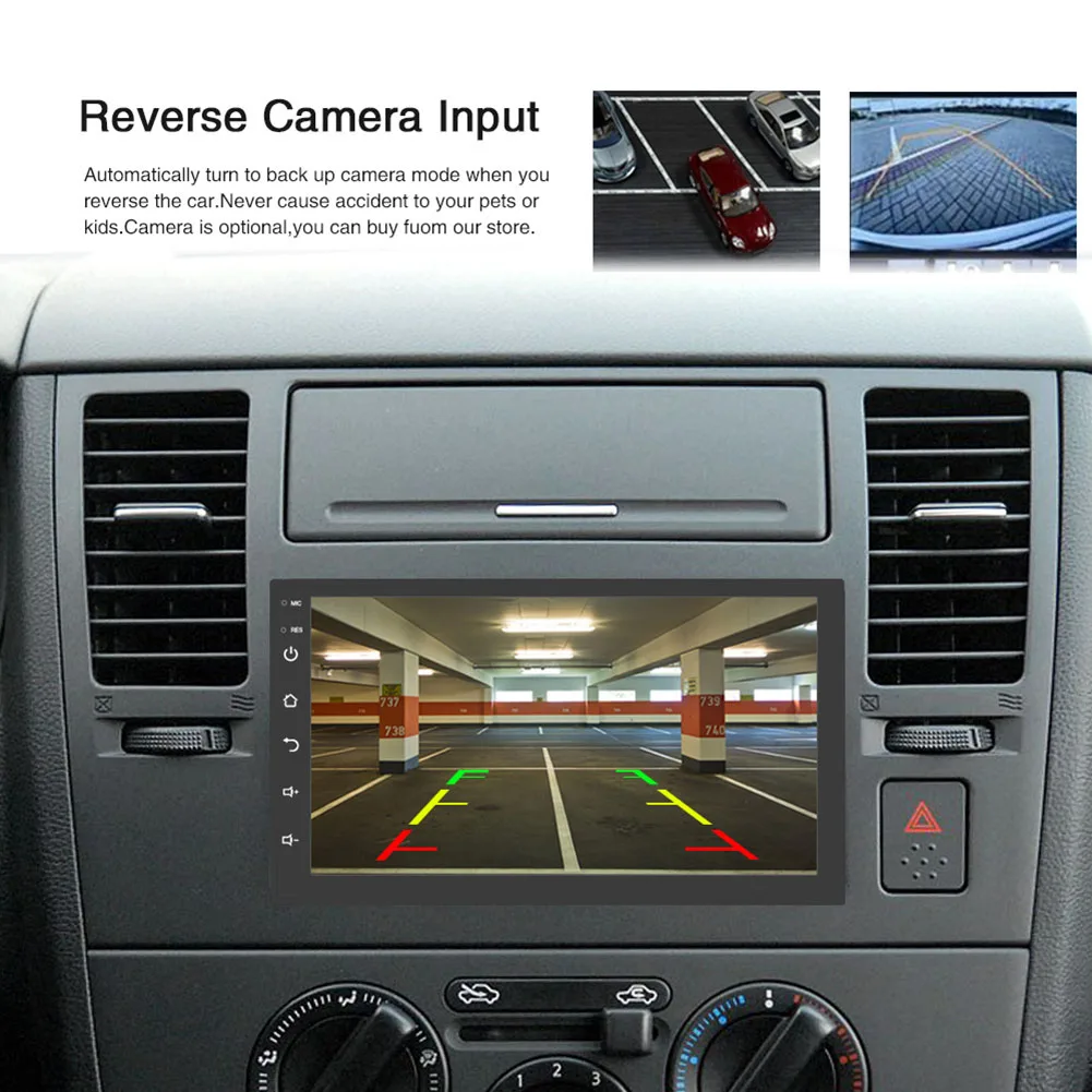 

Car GPS Navigation Radio Player Bluetooth Full HD 1080P 7 Inch Wifi Music RAM 1GB NR-shipping