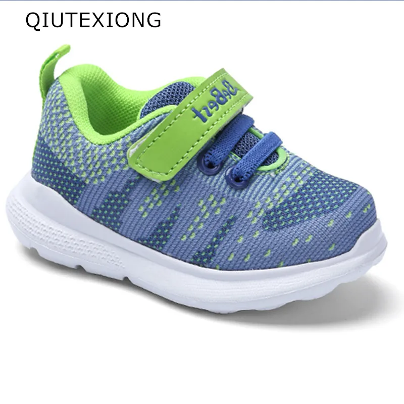 

Little Kids Casual Shoes Blue Air Mesh Supper Light Boys Shoes 3D Sole Girls Sports Shoes Toddler Antislip Shoes For 1-3 Years