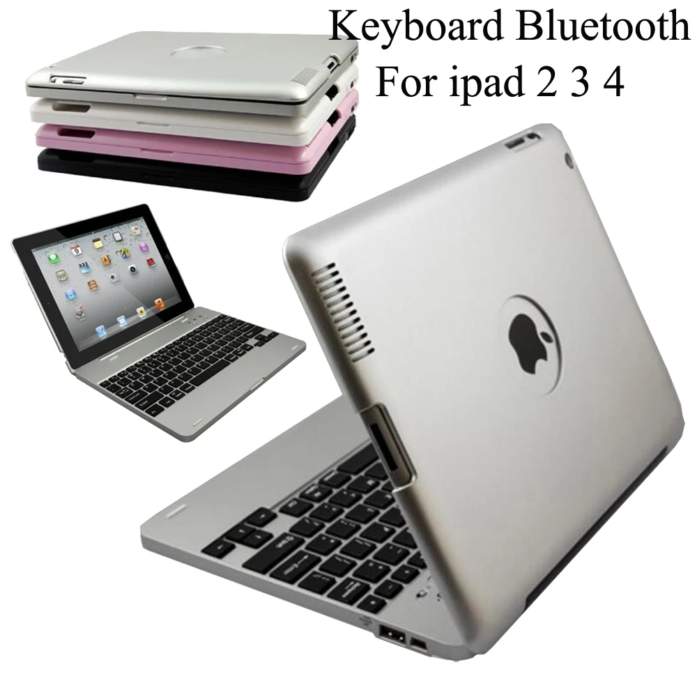 

Wireless Bluetooth Keyboard For Apple iPad 2 3 4 ipad 3 Case Cover Protective Portable Keyboard Case Russian Keyboard+film+pen
