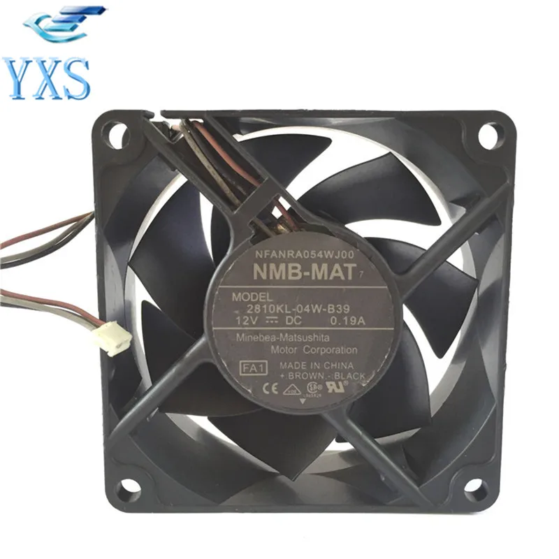2810KL 04W B39 Projector Fan 7cm 7025 70*70*25mm DC 12V 2.28W 0.19A 3