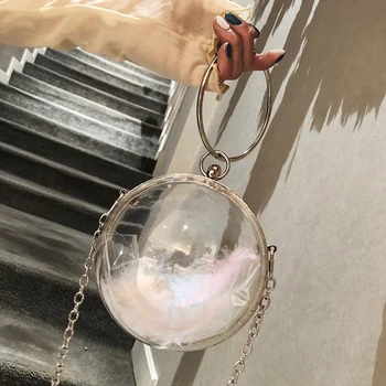 

Round Designer Crossbody Bag for Women 2019 Pvc Shoulder Bags Ladies Small Handbags Mini Tote Bag New Arrival