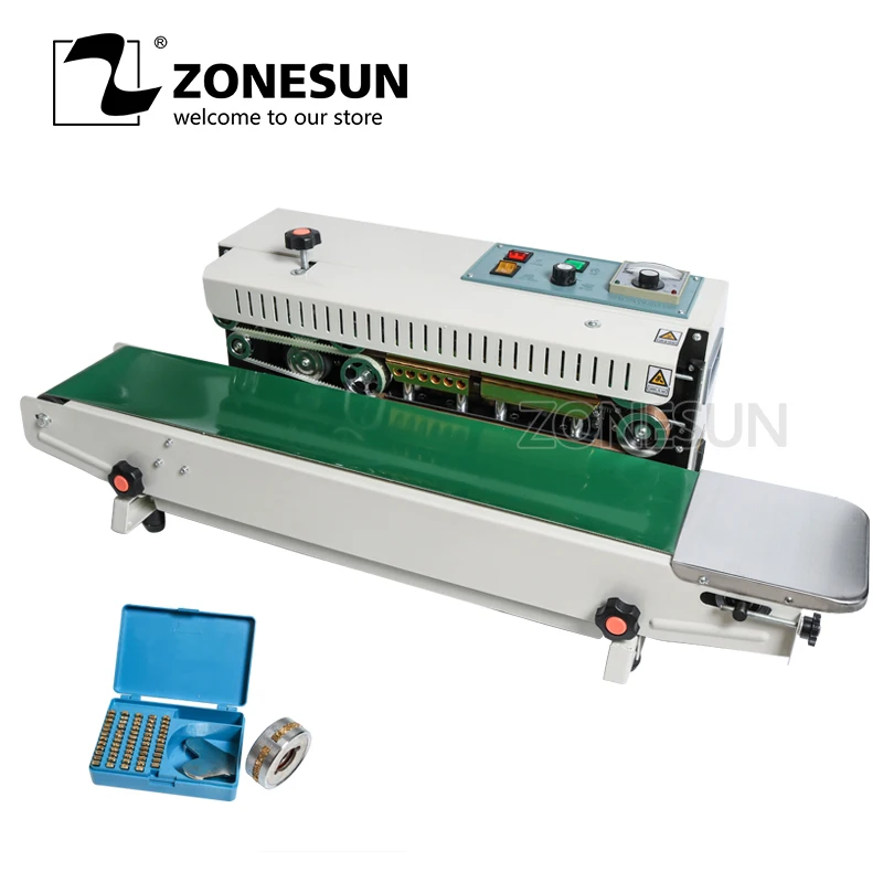 ZONESUN 900 непрерывная автоматическая машина для запечатывания пленки