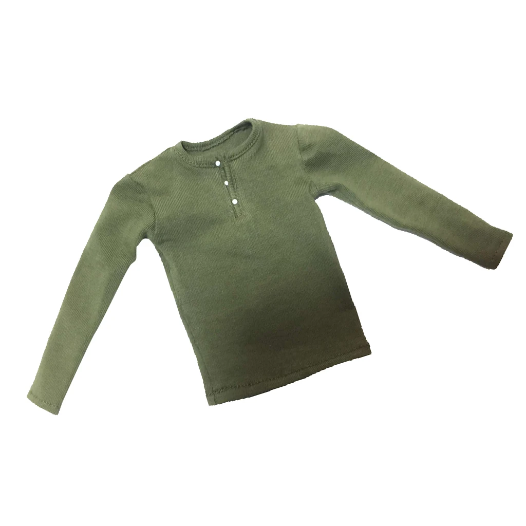 1/6 Scale Long Sleeve T-shirt Top Clothes for 12