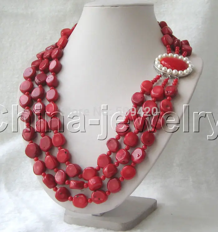 

Wholesale>>>8strands Real 6MM round red coral bead necklace 16"-22"inch #@