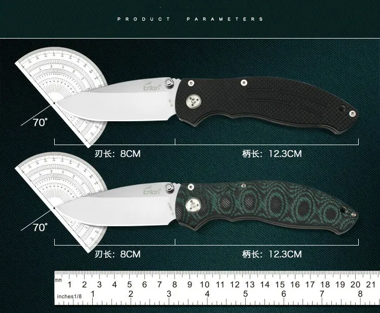 ENLAN тактический складной нож карманный тактический походные ножи охотничий нож для выживания спасательный нож с коробкой дропшиппинг