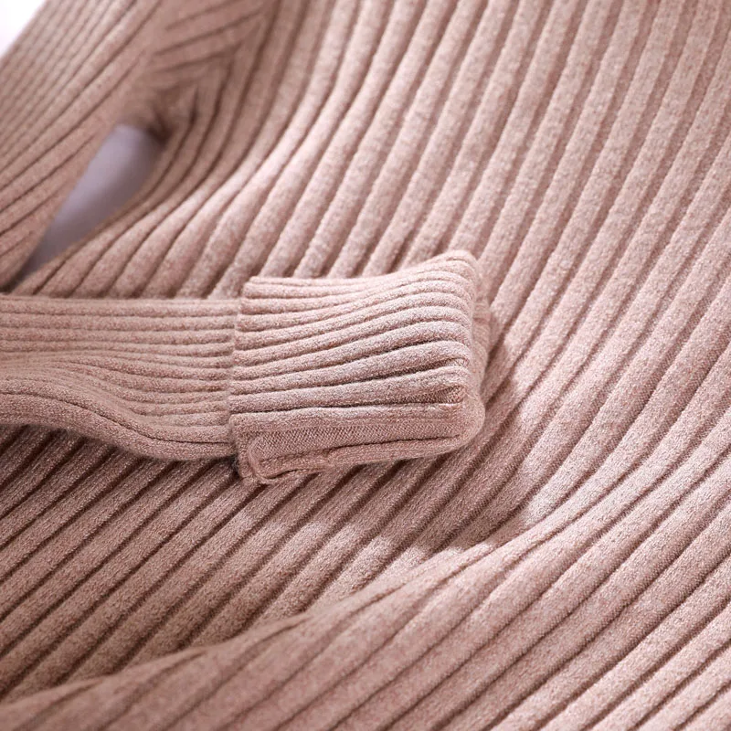 Базовый Однотонный свитер с v-образным вырезом на осень и зиму, пуловер для женщин, женский вязаный свитер, тонкий свитер с длинным рукавом, дешевый свитер badycon
