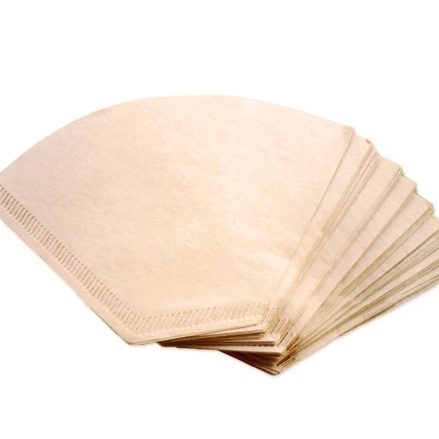Cheap Hand Drip Paper Filter wood pulp coffee brewing pratical for 102 Coffee Machine