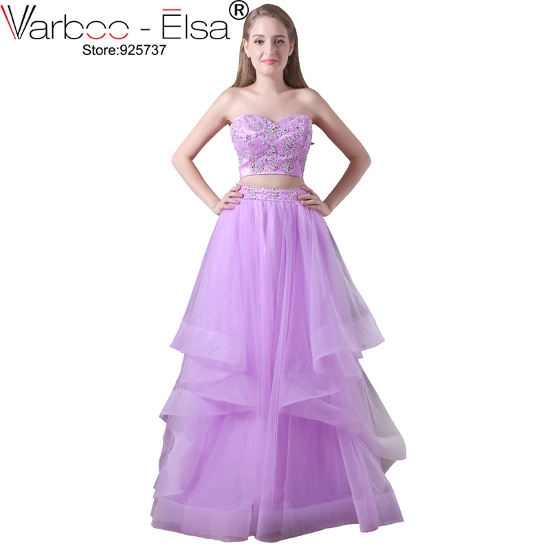 purple 2 piece homecoming dress