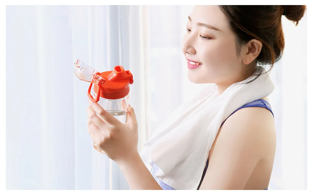 2019 Xiaomi Protein Shaker Tritan Crystal Water Bottle Bpa Free My Plastic Bottle . Bidon Sports Drink Bottles For Bike480620ML (9)