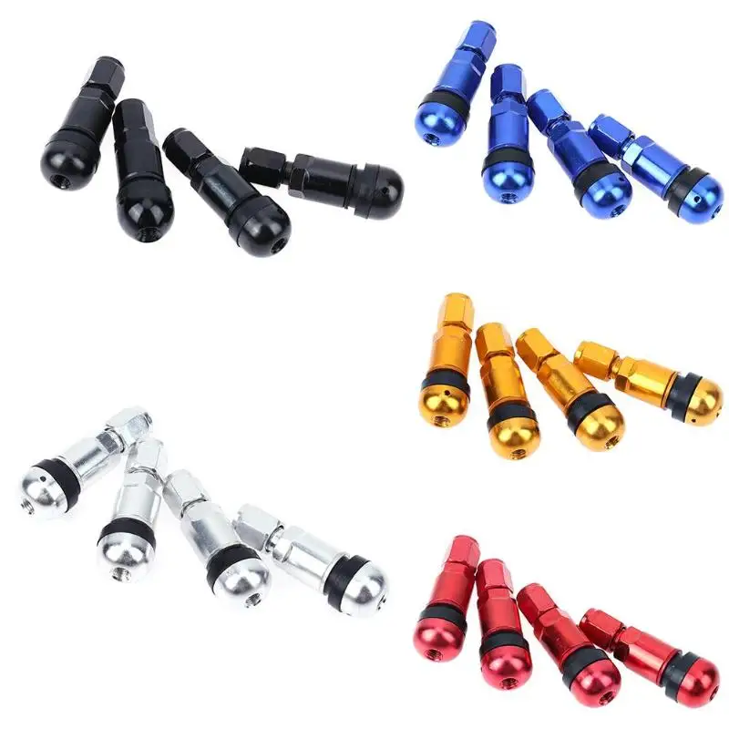 

4Pcs Metal Car Wheel Tire Valve Stem Cap Titanium Spare Tire Air Covers High Quality Car Accessories for Most Car