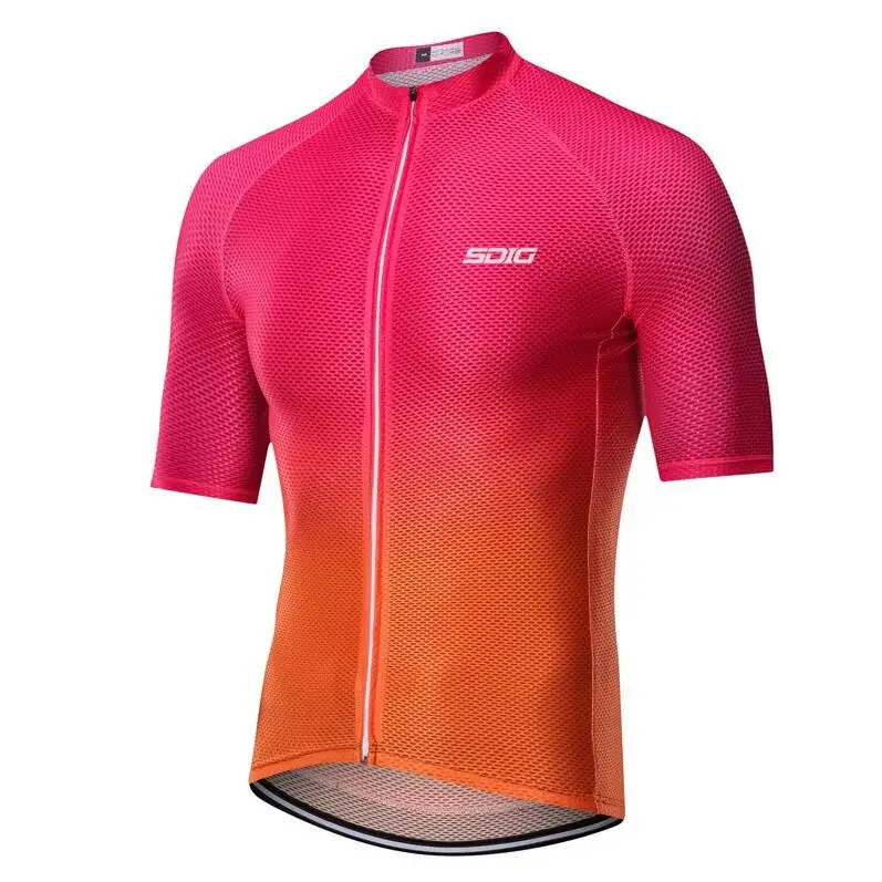 NEW SHORT SLEEVE CYCLING JERSEY ALL OPEN CELL MESH FABRIC Flatlock sewing with Iltay miti power band accept custom - Цвет: picture color