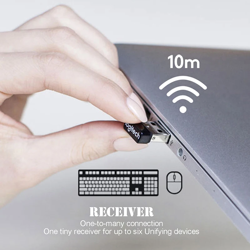 Для Logitech Dongle приемник Unifying Nano 6 каналов мм для MX M905 M950 M505 M510 ECT адаптер