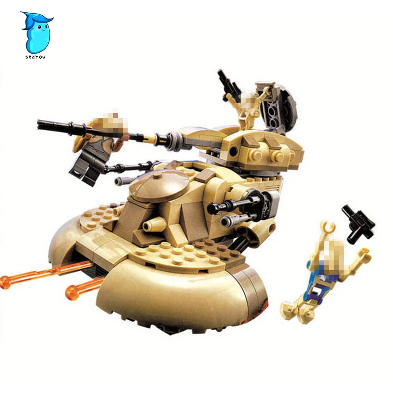 

StZhou Mi Ni Wan Dou 251pcs Compatible Space Wars ATT Attack Tank Building Blocks Model Figure Educational Toys for Children