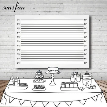 

Sensfun Photography Background Police Up Lline Bachelorette Party Mugshots Game Mug Shot Backdrop Customized Vinyl