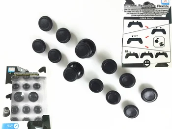 

14 in 1 Enhanced Black Thumbsticks Thumb Stick Joystick Caps Covers Custom for Sony PS4 Playstation PS4 Slim Pro Controller