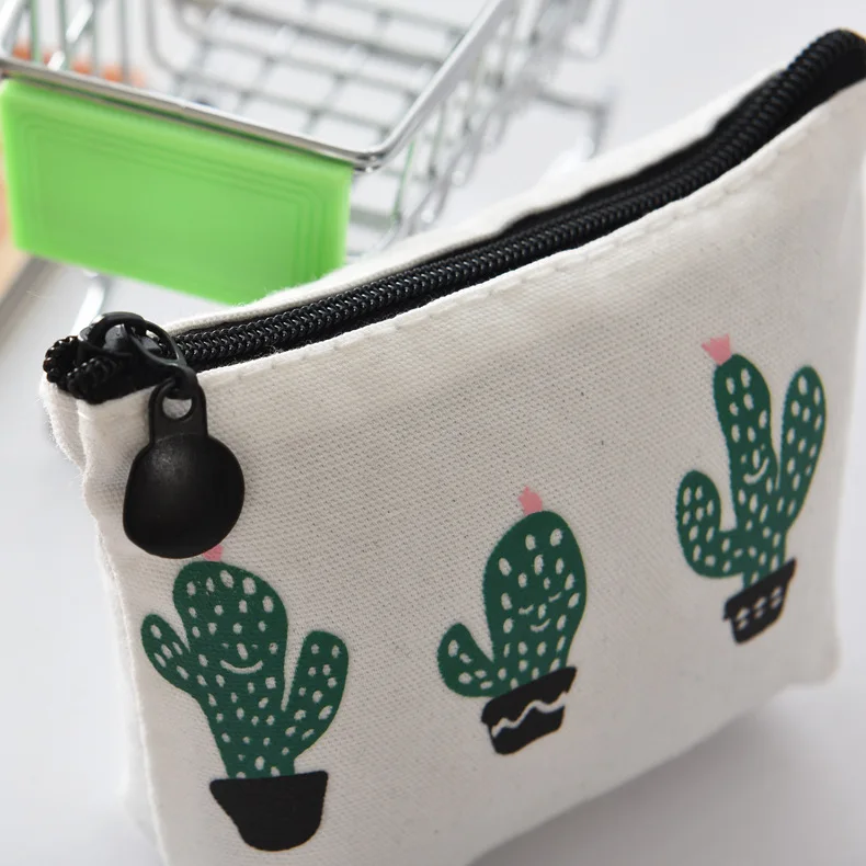 cosmetic organizer bag Cactus Cosmetic Bag Fashion Women Brand makeup bag