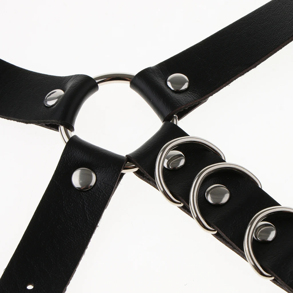Sexy  Handmade Punk Rock Goth Bow Garter Belts Leg Ring with 5 Suspenders Straps and Detachable O-ring leg Harness