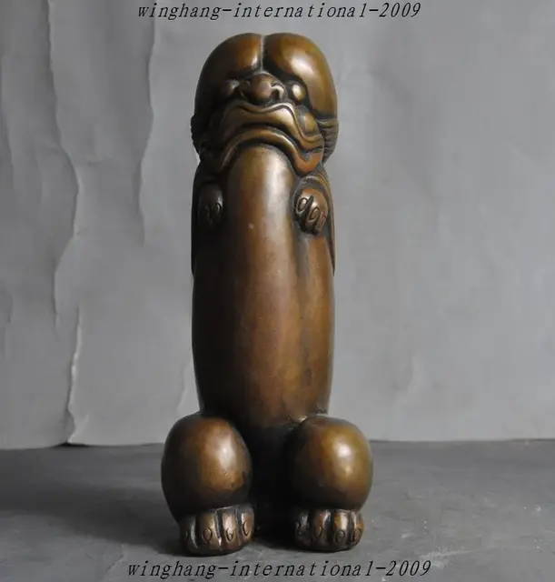 crafts statue old chinese fengshui bronze evil spirits beast head male genitals art statue halloween - Halloween Statues crafts statue old chinese fengshui bronze evil spirits beast head male genitals art statue halloween - Halloween Statues