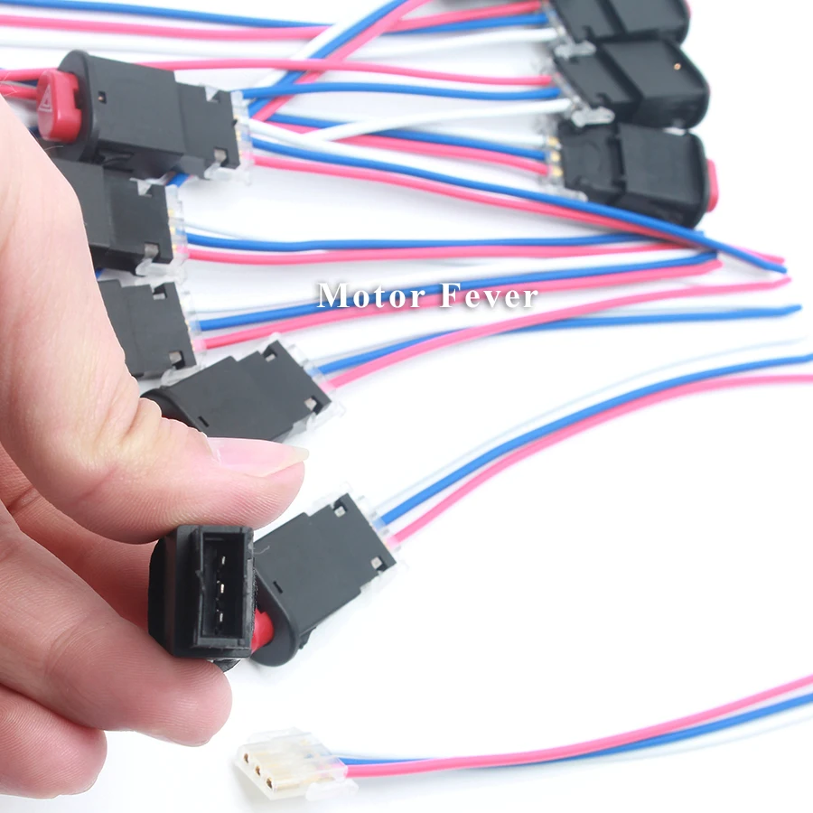 10 piezas Universal motocicleta interruptor de Flash doble botón lámpara de luz impermeable 12 V interruptor de advertencia Sistema eléctrico Piezas de motocicleta 10 piezas Universal motocicleta interruptor de Flash doble botón lámpara de luz impermeable 12 V interruptor de advertencia Sistema eléctrico Piezas de motocicleta