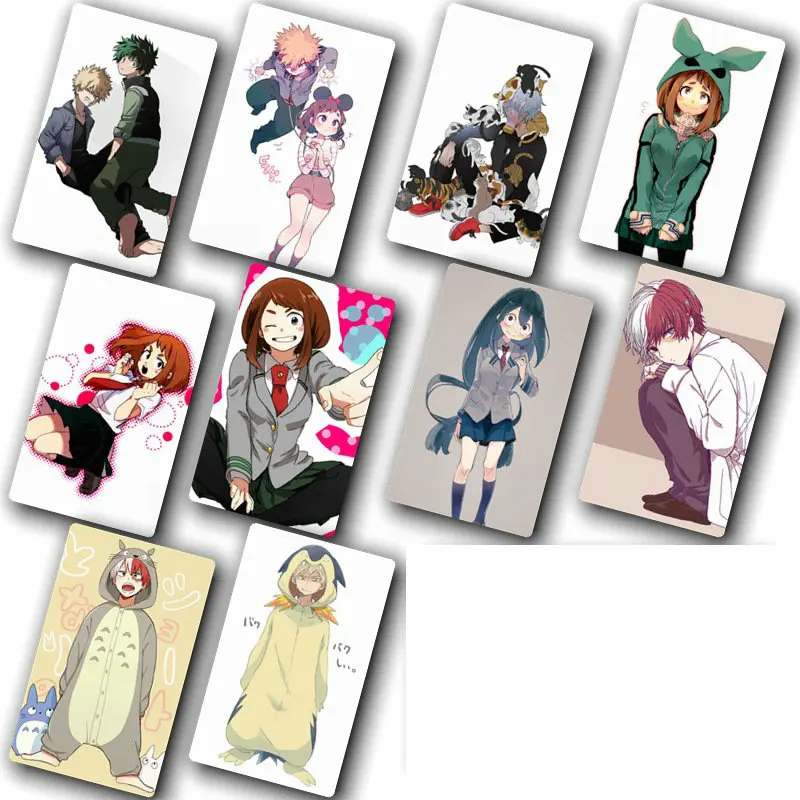 My Hero Academia Sticker 100pcs Different Style Anime Stickers Bus ID Waterproof Card Stikers Classic Toys