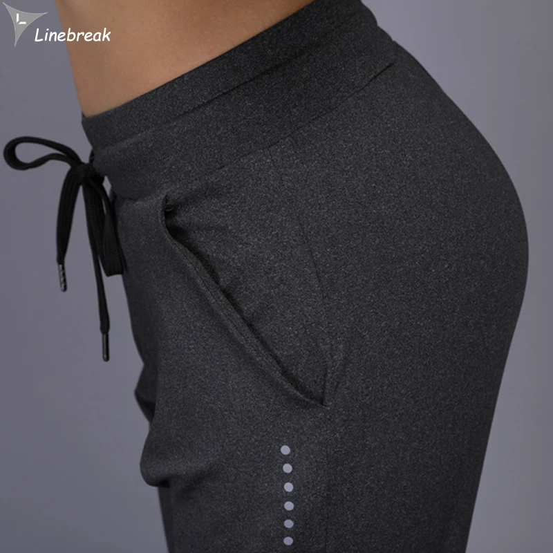 Women Running Pants Quick Dry Gym Sweatpants Yoga Loose Training Sport Pants Trousers Harem Pants Plus Size Jogging Sportswear