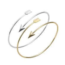 1 Piece-G016 Gold Silver cute simple design Adjustable Arrow Bangle Bracelets Jewelry Fashion-Free shipping over$10