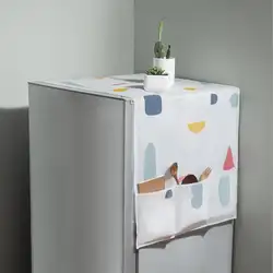Водонепроницаемый пыли холодильник крышка с 6 карманов сумка для хранения держатель Бытовая Кухня крышка стиральной машины Обёрточная