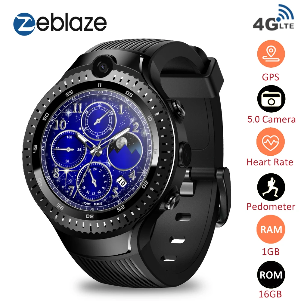 Newest Zeblaze THOR 4 Dual 4G Smart Watch Phone 5.0MP Dual