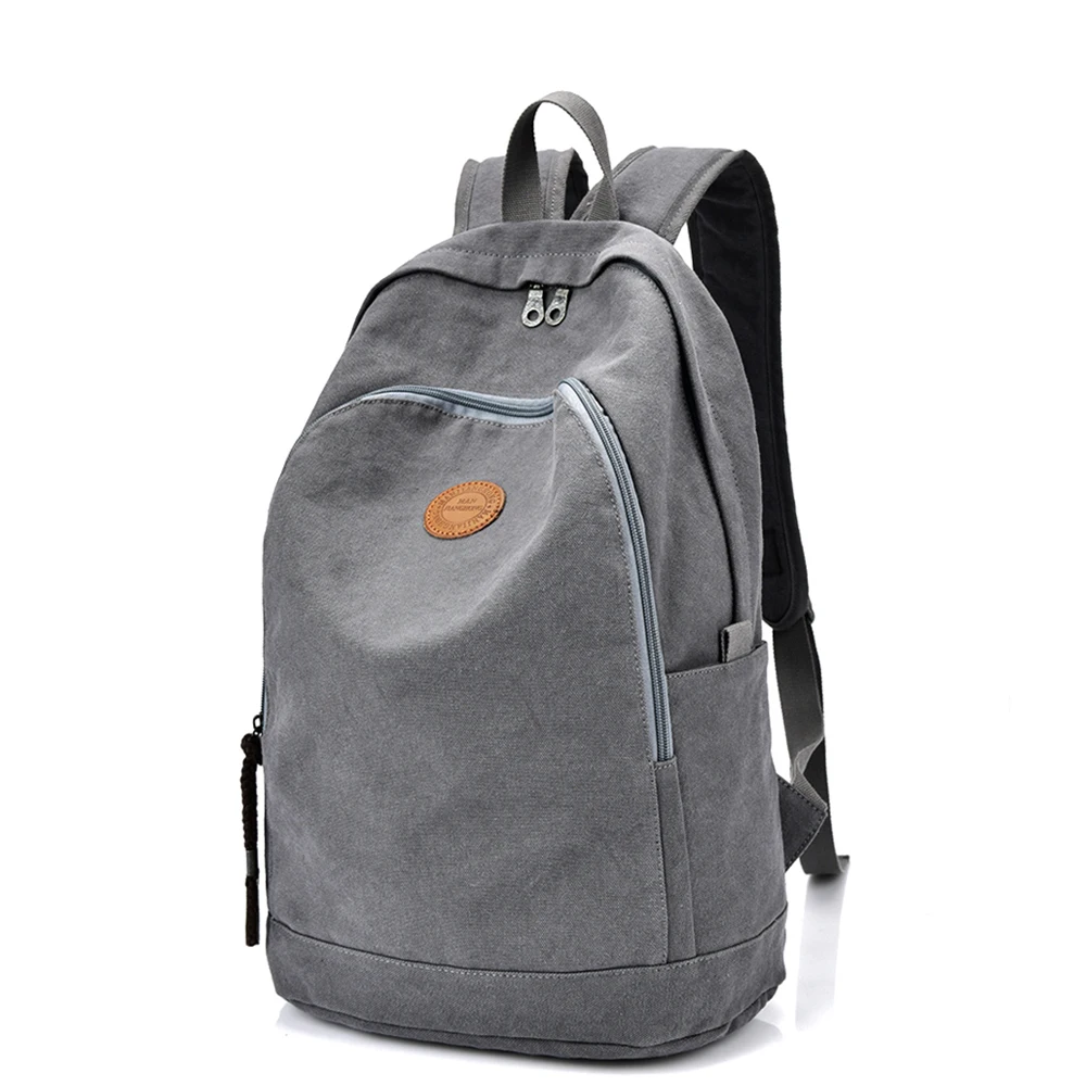 

2017 Men Male Canvas Backpack College Student School Backpack Bags for Teenagers Casual Rucksack Travel Daypack