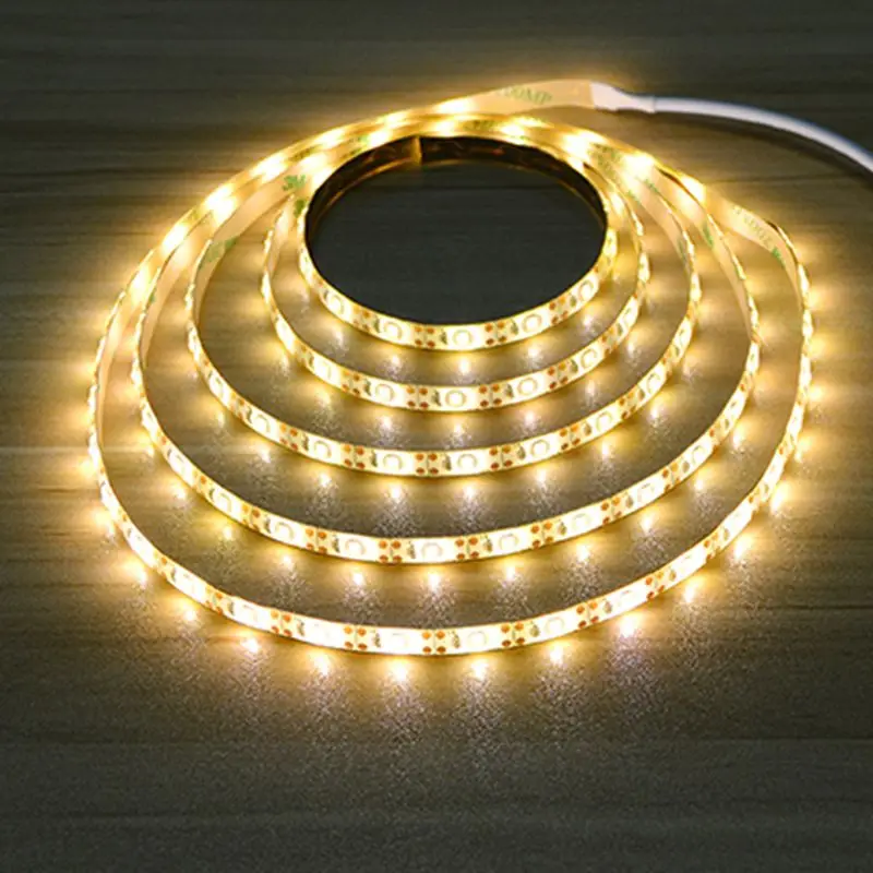 buy LED Light USB Lamp Strip Tape PIR Montion Sensor Flexible Waterproof Warm White 1m 2m 3m Cabinet Closet Wardrobe Stairs Hallway