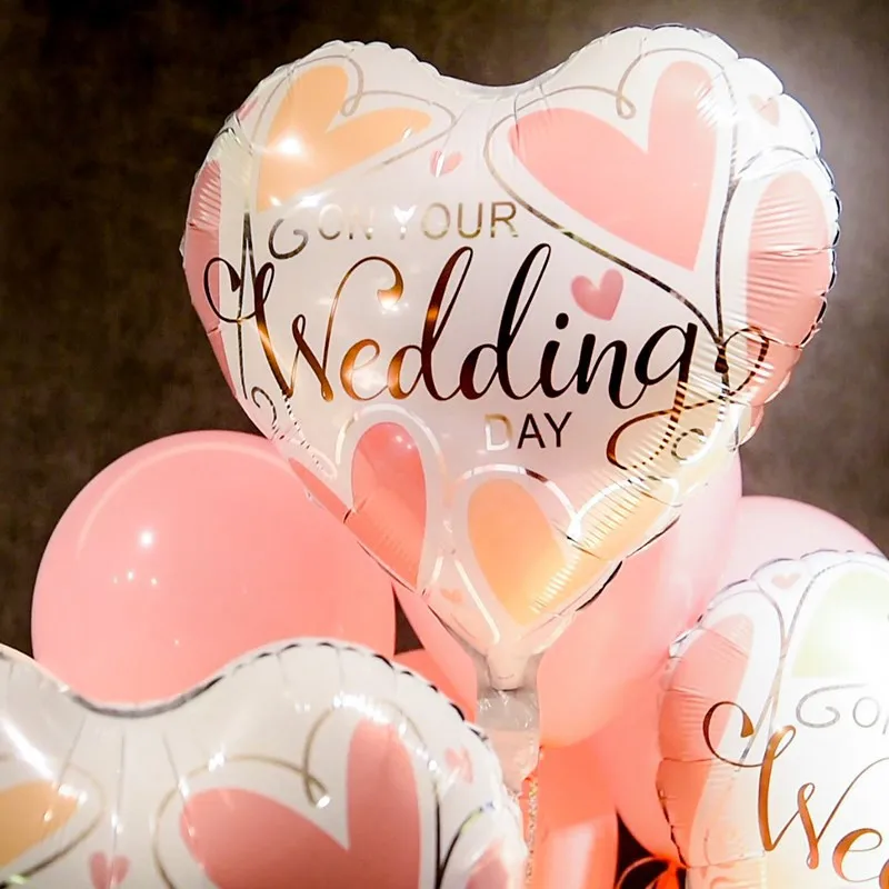 

1pcs 18 inch Heart Shape Wedding Aluminum Foil Balloon New Arrivals Romantic Ballons for Wedding Party Decorations