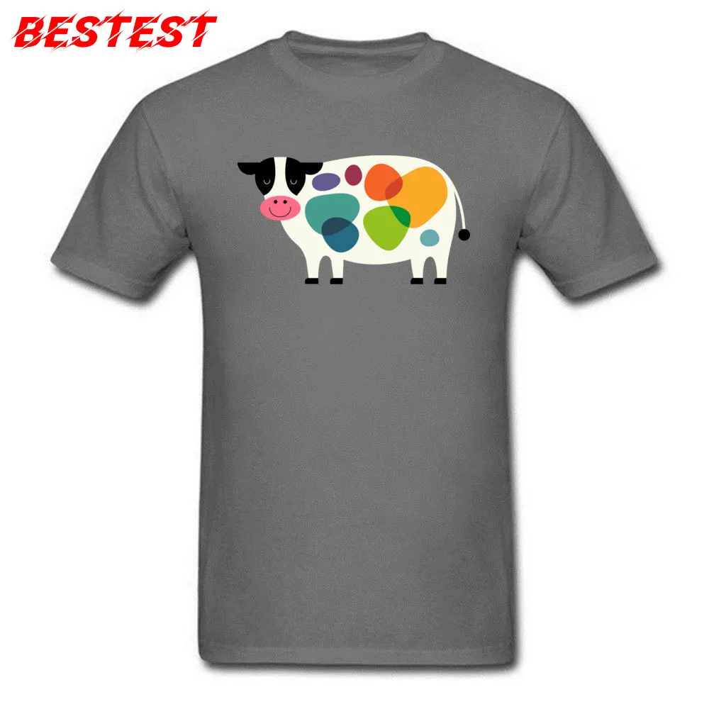Awesome Cow Tshirts Casual Short Sleeve Company Crewneck 100% Cotton Tops Tees Design Tops & Tees for Men Summer Awesome Cow carbon