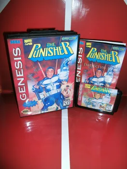 

The punisher game cartridge with box and manual 16 bit MD card for Sega MegaDrive for Genesis