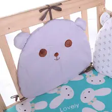 Комплект хлопковой кроватки, Комплект постельного белья, 6 шт., детская кроватка, забор, мультяшный маленький медведь, хлопковая кроватка, бампер, аксессуары для кроватки, протектор для ребенка